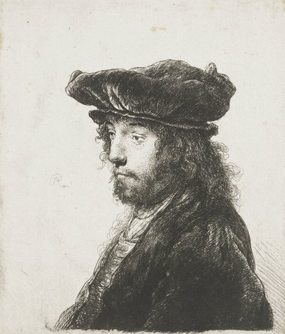 Fourth Oriental Head (after Jan Lievens) by Rembrandt van Rijn